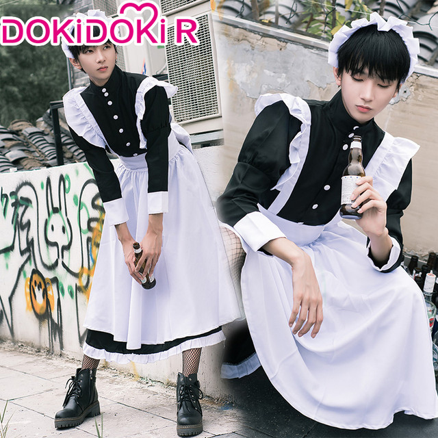 Gojo Satoru Cosplay Anime Cosplay Traje Dokidoki-r Men Maid Uniforme  Masculino Maid Cosplay Dia Das Bruxas - Trajes De Cosplay - AliExpress